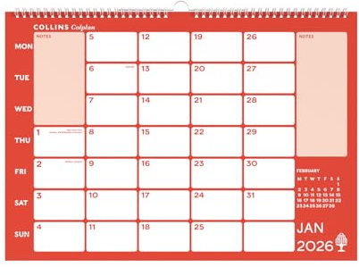 Collins - Colplan - A3 Monthly Wall Diary Calendar 2026 (CMC-26)