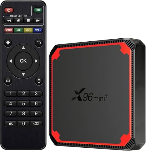 X96mini Plus boitier iptv Android: Boitier TV 4K 2 Go/16 Go Android TV Box Android 9.0 Double Wi-FI 2,4 G et 5 G Amlogic S905W4 Quad Core Puce Lecteur multimédia