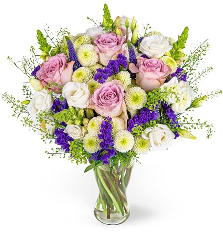 Wild and Wonderful - Large Hand-Tied Fresh Flower Bouquet With Vase | Birthdays, Anniversaries, Thank You Gifts, Thinking of You, Delivered in Bud and Blooms in 48-72 Hours