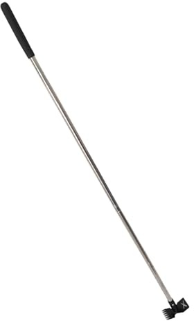 Qcwwy Weeder Manuale, Long Hand Hand Weed Puller Strumento 2 in 1 Erbaccia a Mano Rake e Zace da Giardino, Sradamento Pesante e Diserbo per Cortile, Prato, Patio e Giardino