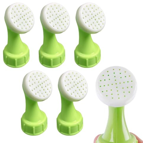 6 rociadores de botellas DIY pequeñas regaderas de plástico para riego de plantas, adecuado para botellas de bebida, semillas, plántulas, jardín, riego mini regadera