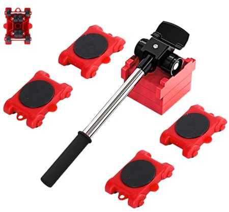 Furniture Transport. Wheeled Lifting Tool. Furniture Lifter with Wheels. Transport Set for Objects up to 150 Kg. Wheels for Transporting at Home, Moving, Warehouse.