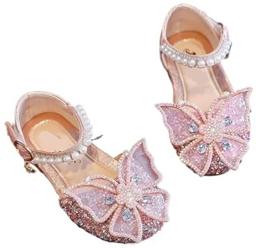 Zapatos Princesa Niñas Zapatos de Vestir for niñas, Zapatos Princesa, Tacones Bajos, Suela Suave, con Brillo for Fiesta Boda