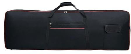 harayaa Tasche für 88 Tasten Keyboards mit Zwei Fächern Und Verstellbaren Riemen, 140x45x17cm