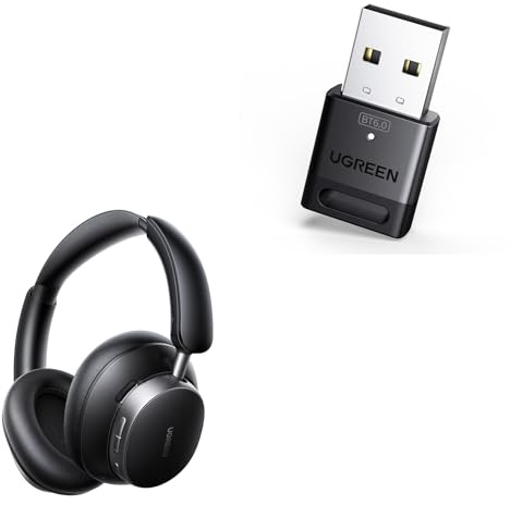 UGREEN Dongle Bluetooth 6.0 avec Casque Bluetooth sans Fil Sport Studio Pro ANC