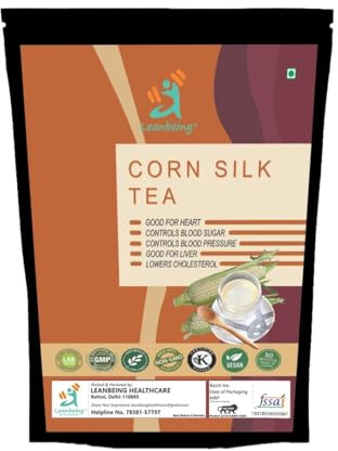 Corn Hair Tea for Kidney Stones and Liver Cleansing - Corn Silk/Maize Hair - Natural - 100gm (50g*2, Pack of 2) | Supports Urinary Tract Health