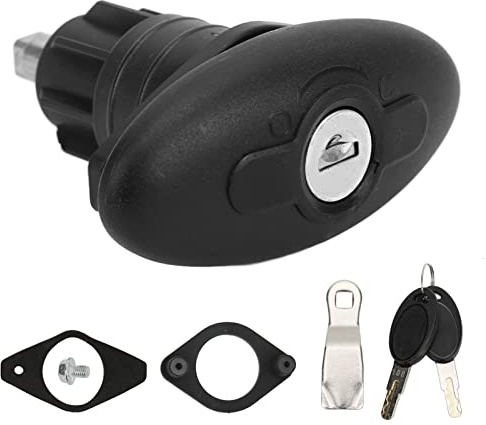 Aramox Hyttdörr Spänningslås för Husvagn Yacht Camper, RV Hytt Dörr Kompressionslås Roterande 30mm Zinklegering Nylon
