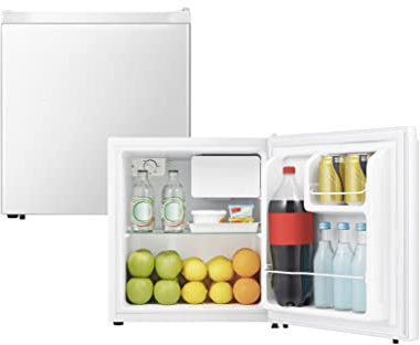 PKM Kühlbox KS45E | Getränkekühlschrank mit Eiswürfelbehälter | Höhe 50cm | Weiß