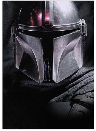 Displate Offiziell Star Wars MetallPoster Magnetische Befestigung Inklusive Lizenziert Bilder Hochwertiges Poster Mandalorian Season 2 - Fate Poster - 45 cm x 32 cm