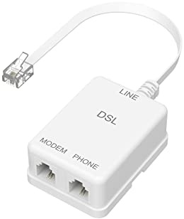 Hama - ADSL Filter Klinkenstecker 6p 4c / 2 Klinkenbuchsen 6p 4c