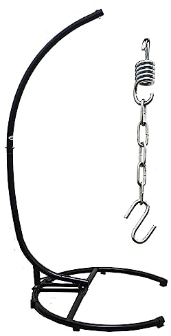 AMANKA Bis 150kg: XL Hängesessel Gestell Outdoor - 210cm Ständer für Hängesessel - Balkon Gestell für Sitzsack Garten Hängesessel Gestell Ständer für Hängesitz Hängekorb Gestell Ständer für Hängestuhl