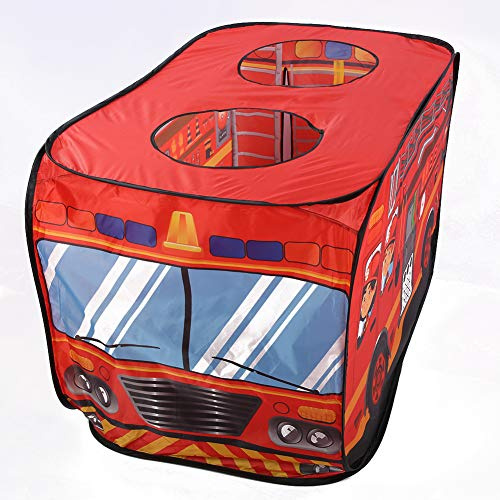 Eiswagen Zelt Feuerwehrauto Zelt Rollenspiel Eiswagen Zelt, Innen- und Außenspielhaus Baby Kinder Spaß Spielen, (Feuerwehrauto)