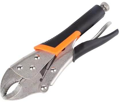 Locking Grip Pliers, 10in Curve Jaw Pliers Non-Slip Gripping Screw Removal Jaws Parrot Nose Locking Pliers Mole Grips Pliers for Clamping, Holding, Pulling, Cutting, Driving Screws