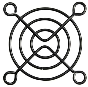 200 st svart 50 mm fläktgaller metalltråd fingerskydd för CPU-fläkt DC-fläkt skyddsgaller 50 x 50 mm 5 cm för 50 mm kylfläktar