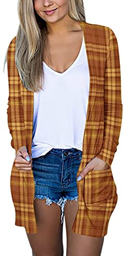 Generico Coprispalle Cerimonia Estivo Cappotto alla per Le Donne Cardigan Aperto sul Davanti con Maglione Cardigan Leggero spolverino Casual Copri Spalle per Abiti Eleganti (Orange, XXL)