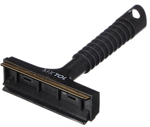 SIXTOL CAR Ice 2 | Messing Eiskratzer für Autos | Schonend | Integrierte Gummilippe | Frostschutz | Eiskratzer mit Gummiwischer | 9,5 cm Klinge | Winterzubehör