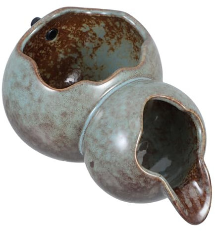 SEWOART Sputacchiera Per Fontana in Ceramica Beccuccio Per Laghetto Da Giardino Accessorio Decorativo Per Tavolo O Esterno Vaso Elegante Per Acqua