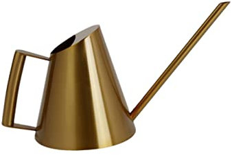 Kisangel Hervidor De De Inoxidable Regadera De 1500 Ml De Boca Herramienta De Jardinería para Suculentas (Dorado)