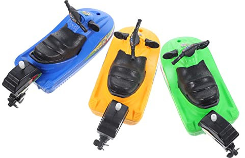 ERINGOGO 3 Stück Motorboot Badewannenboote Für Spielzeugboote Zum Im Pool Spielzeugboot Für Pool Spielzeugboote Zum Im Wasser Schnellboot Wind Plastik