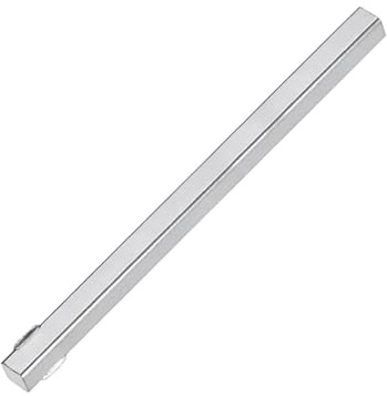 M METERXITY 1-Pack Door Knob Spindle, 5 x 0.3 Inch/ 120 x 7 mm Iron Square Spindle Replacement Door Handle Parts for Window Handles, Door Lock Replacement Parts [Silver Tone]
