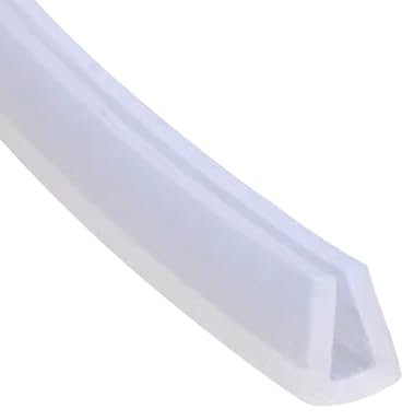 Cozylkx Moldura De Borde De Canal En U De 5 M, Protector De Borde De Goma Resistente a La Intemperie para Madera Contrachapada, Vidrio Y Chapa Metálica (8mm x 10mm)