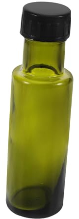 TOYZFRIENDY Botella de Aceite de Oliva Pequeña 100 Ml de Vidrio Tapa Sellada, Frasco Compacto para Almacenar Aceite, Resistente a Roturas, Adecuado para Cocina y Viajes
