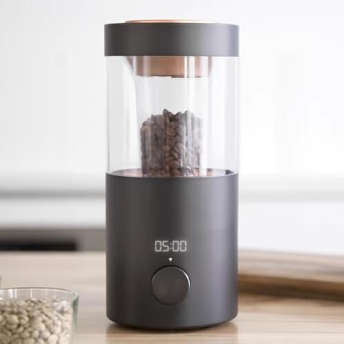 Torréfacteur électrique pour grains de café avec cuisson à air chaud, fonction minuterie, idéal pour le soja, les noix, les cacahuètes, parfait pour un café, une utilisation à domicile ou au bureau