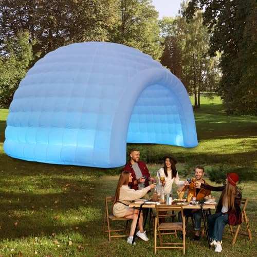 Aufblasbares Kuppelzelt mit LED-Licht für Outdoor-Camping und Partyveranstaltungen