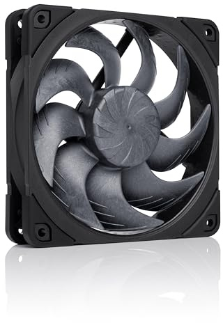Noctua NF-A12x25 G2 PWM chromax.black, Ventilador 120mm y Alto Rendimiento | Alto Flujo de Aire y Presión Estática, Grosor 25mm, para Disipadores/Radiadores/Cajas, Kit Accesorio, 1800rpm 4 Pines PWM