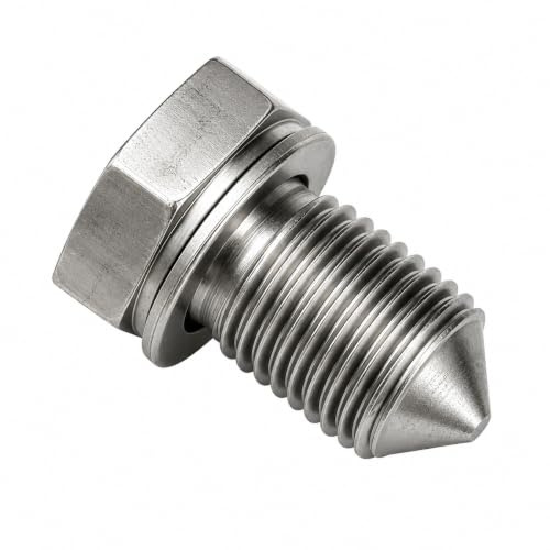 Oil Sump Drain Plug Set, Engine Oil Drain Plug with Seal Ring Compatible with N90813202