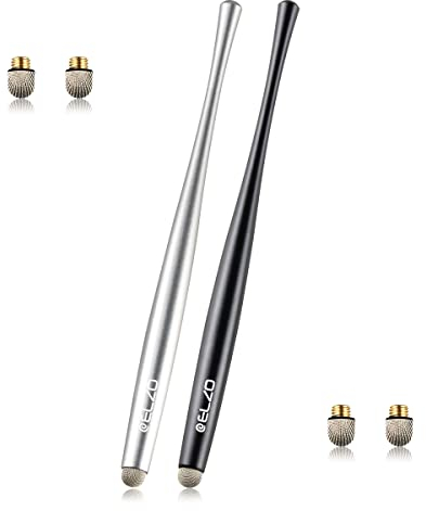 ELZO Tablet Stift für Alle Tablets, 2er Pack Stylus Pen, Eingabestift Touch Pen für Alle Handys, Apple iPad, iPhone, Samsung, Surface, Lenovo, Xiaomi, Chromebook, Huawei Android iOS usw