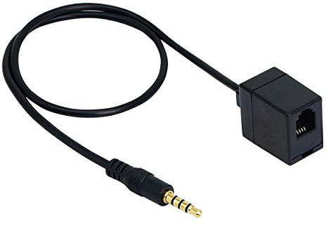 SinLoon RJ9 to 3.5mm Telephone Adapter - Convert Headset to Smartphones