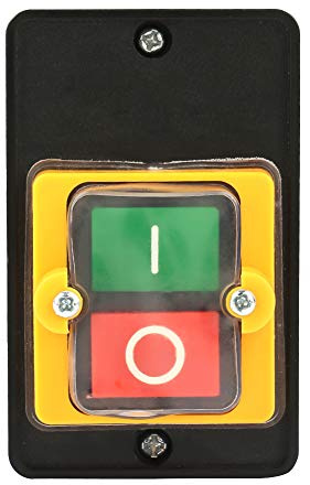 interrupteur betonniere,Interrupteur Marche Arrêt Machine Bouton Interrupteur AC220V/380V 10A étanche Marche/arrêt Bouton Poussoir Interrupteur Bouton Poussoir