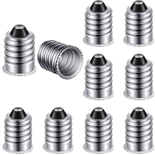 Honoson 15 Pack E14 to E12 Adapter Converter Lamp Adapter European Base (E14) to Candelabra Screw (e12) Socket Reducer Light Bulb Adapters European Base Candelabra Screw(Silver)