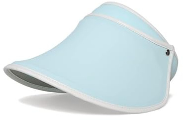 Visière Casquette Femme Ajustable Anti-UV Chapeau de Soleil Visière de Golf Tennis Fille Visière Pare-Soleil Capuchon de Soleil Vide Haut Bandeau Solaire Cap pour Cyclisme Course à Pied Plage Voyage