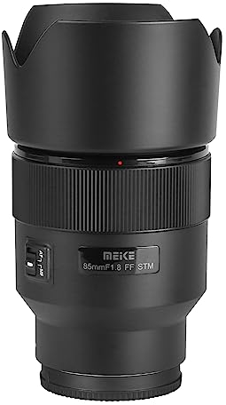 Meike 85mm F1.8 Auto Focus Medium Telephoto STM Full Frame Portrait Lens Compatible with Sony E Mount Mirrorless Cameras A7 A7R A74 A7R4 A7C A7III A7RII A7RIII A7SIII A7SII A9
