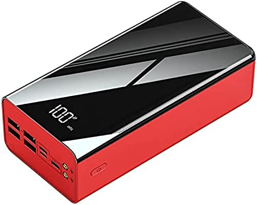 Power Bank 80000Mah Portable Charger, Portable Battery Phone Charger With LCD Digital Display, 3 Inputs And 4 USB Outputs With 2 Flashlight External Battery Pack,Super2