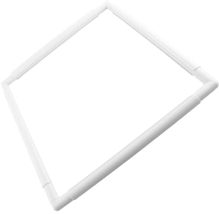 Quadratischer Kunststoff-Stickrahmen, Quiltrahmen, Nähen, Handarbeiten, DIY-Stickerei, Bastelzubehör und Zubehör (43,1*43,1 cm)