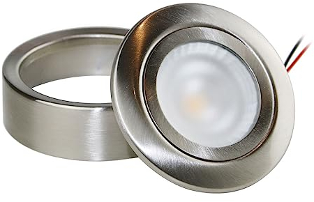 VBLED 3,5W LED-Einbau- und Aufbauleuchte Unterbauleuchte Schrankbeleuchtung Schrankleuchte 12V DC 345Lumen 3000K warmweiß, dimmbar, geeignet für Schränke Möbel