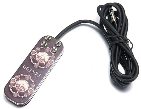 Cavo in silicone con interruttore a pedale per tatuaggio in acciaio inossidabile, per alimentatore per tatuaggi, lunghezza cavo 1,8 m