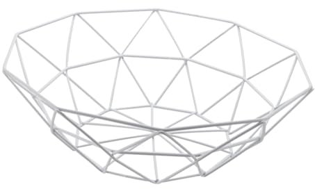 PRETYZOOM 2stücke Multi-functional Drain Basket Aus Eisen Für Obst Und Gemüse Kompakte Aufbewahrungslösung Weiß s Für Küche Und Wohnzimmer