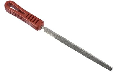 CoCud Lima de Diamante, Longitud de Lima de 6 Longitud Total de 10 | Lima de Afilado con Recubrimiento de Diamante, En Forma de Triángulo, para el Afilado de Modelos