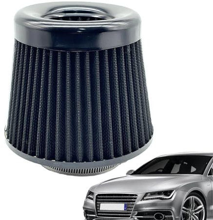 Stronrive Filtro de aire automático,Filtro de aire para automóvil | Filtro de entrada de aire automotriz | Filtro de aire de alto flujo de 76 mm, filtro de entrada de aire de alto rendimiento para