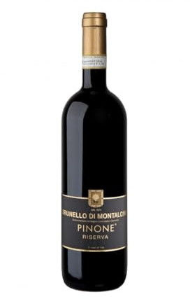 Pinone Brunello di Montalcino Riserva 2012, vino rosso toscano, Sangiovese 100%, 750 ml, 14% Vol