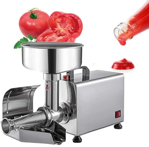 Hydravex Passapomodoro Elettrico Fresatrice per Pomodoro di Grado Commerciale Passapomodoro e colino in Acciaio Inossidabile 90-160Kg/h Motore in Rame Puro Setaccio per Alimenti e Salsa