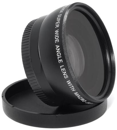 KE88FENG Objectif de caméra for Grand Angle de Conversion for Grand Angle 37mm 43mm 46mm 49mm 52mm 55mm 58mm 62mm 67mm 72mm avec Objectif Macro(43mm)