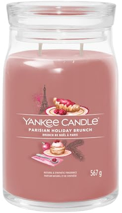 Yankee Candle Duftkerze im Glas (groß) Parisian Holiday Brunch - Signature Kerze mit Brenndauer bis zu 90 Stunden