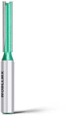 WOBLLMX Fraise à affleurer à tige de 8 mm, diamètre : 7 mm, longueur de travail : 30 mm, lame en métal dur pratique, durable et tranchante pour fraise à queue CNC pour plaque de densité en bois massif