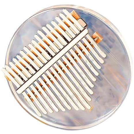 BESPORTBLE Mini-daumenklavier Fingerklavier Kalimba Daumenklavier aus Acryl für Anfänger Kleines Instrument mit Stimmhammer und Aufbewahrungsbox