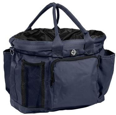 4Horses Putztasche Cabalo für Pferdepflege, geräumige Stalldeko Tasche mit Fächern für Bürsten und Zubehör, ideal für Stall und Turnier